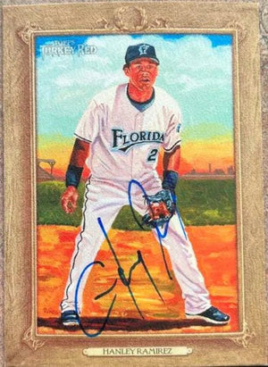 Hanley Ramirez Signed 2007 Turkey Red Baseball Card - Florida Marlins