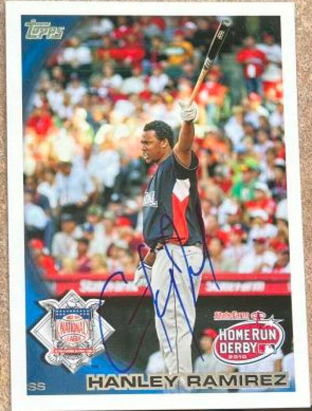 Hanley Ramirez Signed 2010 Topps Updates & Highlights Baseball Card - Florida Marlins #US-279 - PastPros