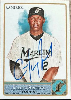 Hanley Ramirez Signed 2011 Allen & Ginter Baseball Card - Florida Marlins