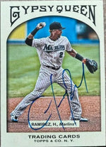 Hanley Ramirez Signed 2011 Topps Gypsy Queen Baseball Card - Florida Marlins