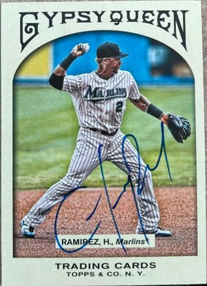 Hanley Ramirez Signed 2011 Topps Gypsy Queen Baseball Card - Florida Marlins - PastPros
