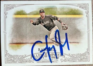 Hanley Ramirez Signed 2012 Allen & Ginter Baseball Card - Florida Marlins - PastPros