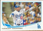 Hanley Ramirez Signed 2013 Topps Baseball Card - Los Angeles Dodgers
