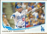 Hanley Ramirez Signed 2013 Topps Baseball Card - Los Angeles Dodgers - PastPros