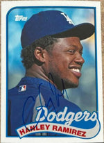 Hanley Ramirez Signed 2014 Topps Archives Baseball Card - Los Angeles Dodgers