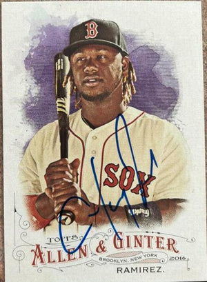 Hanley Ramirez Signed 2016 Allen & Ginter Baseball Card - Boston Red Sox - PastPros