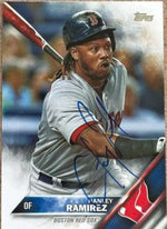 Hanley Ramirez Signed 2016 Topps Baseball Card - Boston Red Sox