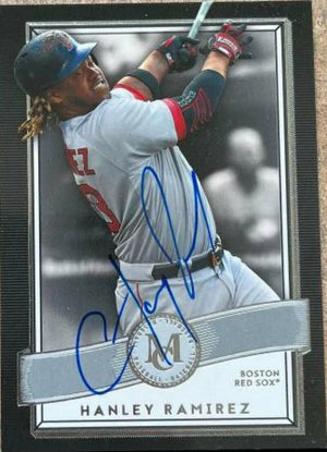 Hanley Ramirez Signed 2016 Topps Museum Collection Baseball Card - Boston Red Sox