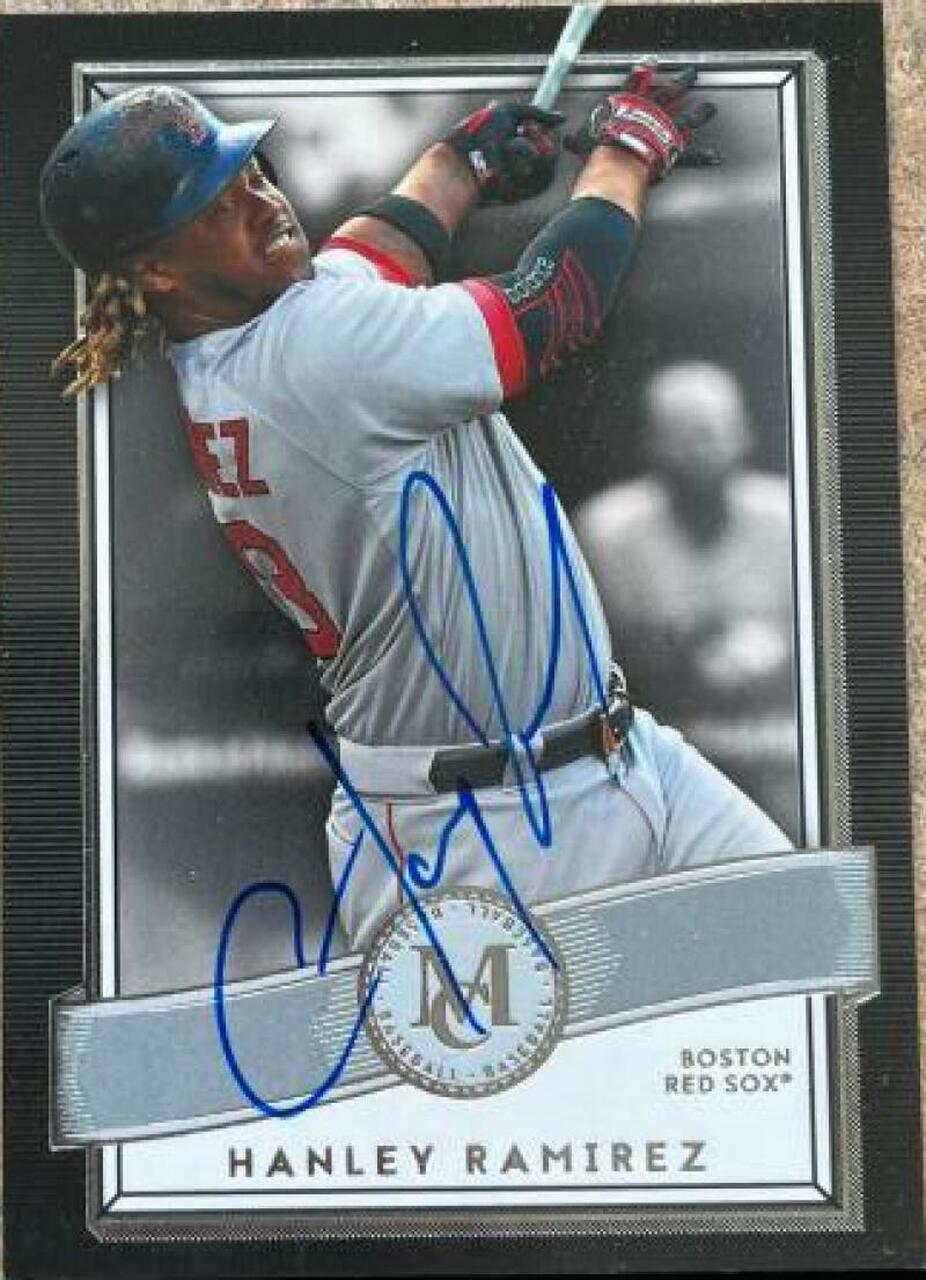 Hanley Ramirez Signed 2016 Topps Museum Collection Baseball Card - Boston Red Sox - PastPros
