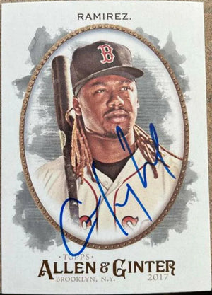 Hanley Ramirez Signed 2017 Allen & Ginter Baseball Card - Boston Red Sox