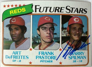 Harry Spilman Signed 1980 Topps Baseball Card - Cincinnati Reds - PastPros