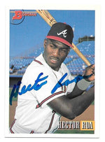 Hector Roa Signed 1993 Bowman Baseball Card - Atlanta Braves - PastPros