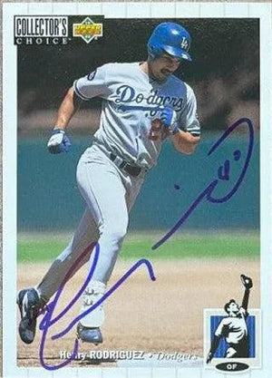 Henry Rodriguez Signed 1994 Collector's Choice Baseball Card - Los Angeles Dodgers