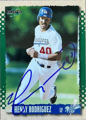 Henry Rodriguez Signed 1995 Score Baseball Card - Los Angeles Dodgers - PastPros