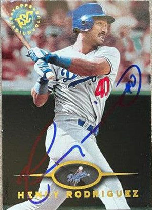 Henry Rodriguez Signed 1995 Stadium Club Baseball Card - Los Angeles Dodgers - PastPros