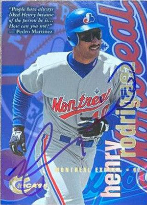 Henry Rodriguez Signed 1996 Circa Baseball Card - Montreal Expos - PastPros