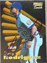 Henry Rodriguez Signed 1996 Pinnacle Zenith Baseball Card - Montreal Expos