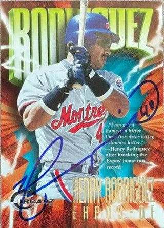 Henry Rodriguez Signed 1997 Circa Baseball Card - Montreal Expos