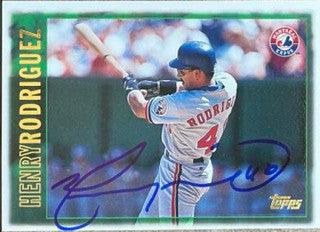 Henry Rodriguez Signed 1997 Topps Baseball Card - Montreal Expos - PastPros
