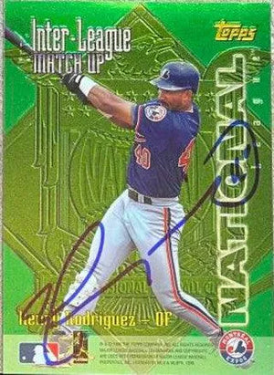 Henry Rodriguez Signed 1997 Topps Inter-League Match-Up Baseball Card - Montreal Expos - PastPros