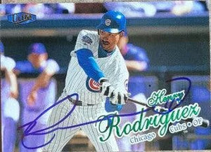 Henry Rodriguez Signed 1998 Fleer Ultra Baseball Card - Chicago Cubs