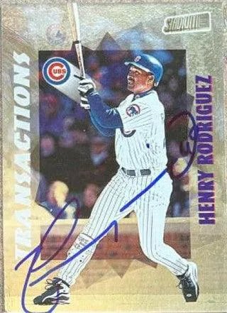 Henry Rodriguez Signed 1998 Stadium Club Baseball Card - Chicago Cubs