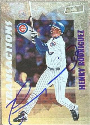 Henry Rodriguez Signed 1998 Stadium Club Baseball Card - Chicago Cubs - PastPros