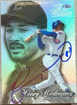 Henry Rodriguez Signed 1999 Flair Showcase Baseball Card - Chicago Cubs