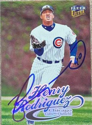 Henry Rodriguez Signed 1999 Fleer Ultra Baseball Card - Chicago Cubs - PastPros
