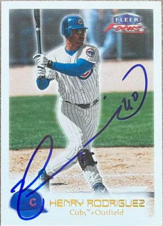 Henry Rodriguez Signed 2000 Fleer Focus Baseball Card - Chicago Cubs - PastPros