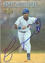 Henry Rodriguez Signed 2000 Metal Universe Baseball Card - Chicago Cubs