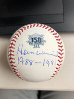 Herm Winningham Signed Cincinnati Reds 150th Anniversary Baseball - PastPros