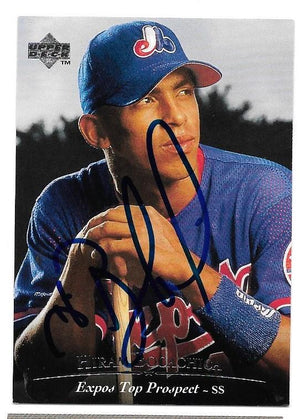 Hiram Bocachica Signed 1995 Upper Deck Minors Baseball Card - Montreal Expos - PastPros