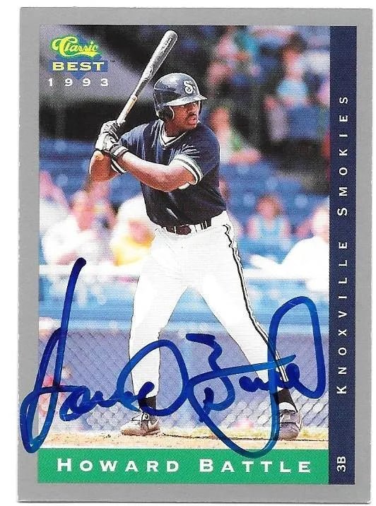 Howard Battle Signed 1993 Classic Best Baseball Card