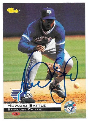 Howard Battle Signed 1994 Classic Baseball Card - Syracuse Chiefs - PastPros