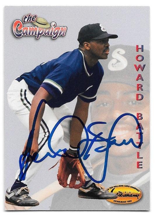 Howard Battle Signed 1994 Ted Williams Baseball Card - Toronto Blue Jays - PastPros