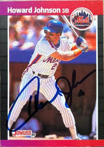 Howard Johnson Signed 1989 Donruss Baseball Card - New York Mets - PastPros