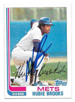 Hubie Brooks Signed 1982 Topps Baseball Card - New York Mets - PastPros