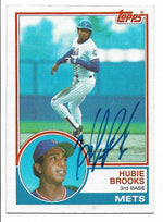 Hubie Brooks Signed 1983 Topps Baseball Card - New York Mets - PastPros