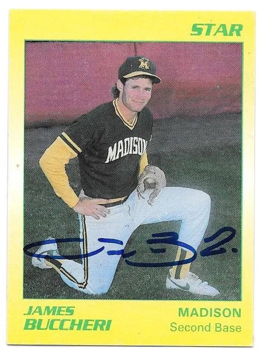 James Buccheri Signed 1990 Star Baseball Card - Madison Muskies