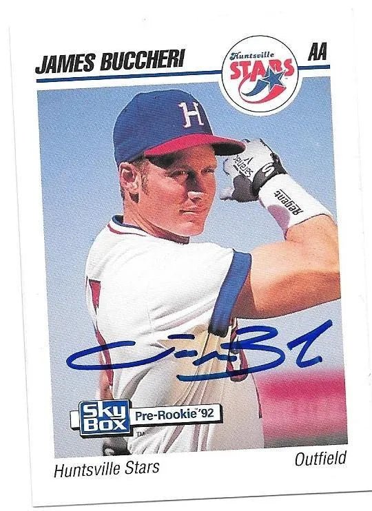 James Buccheri Signed 1992 Skybox AA Baseball Card