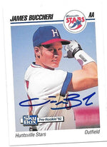 James Buccheri Signed 1992 Skybox AA Baseball Card - PastPros