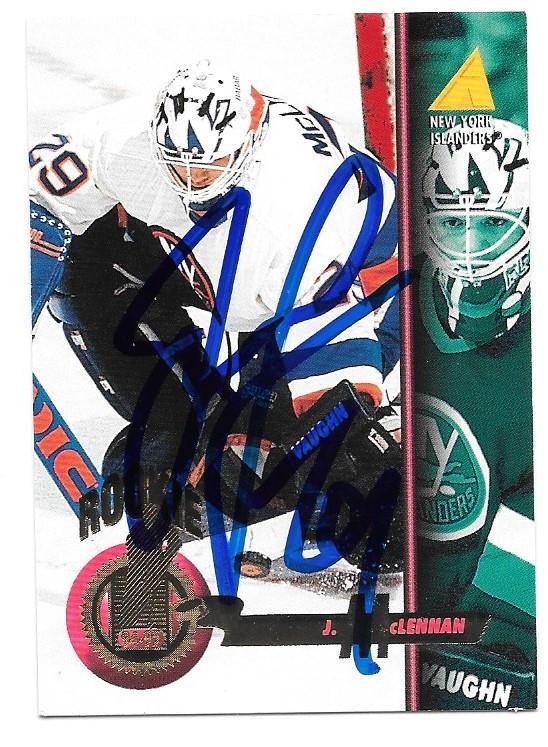 Jamie McLennan Signed 1994-95 Pinnacle Hockey Card - New York Islanders - PastPros