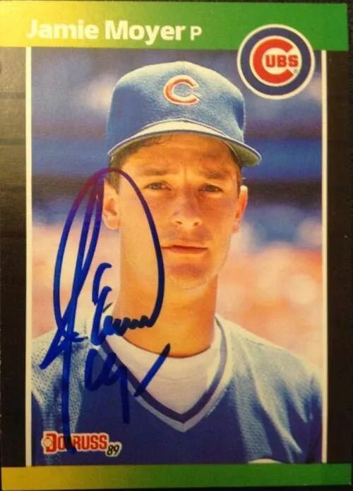 Jamie Moyer Signed 1989 Donruss Baseball Card - Chicago Cubs