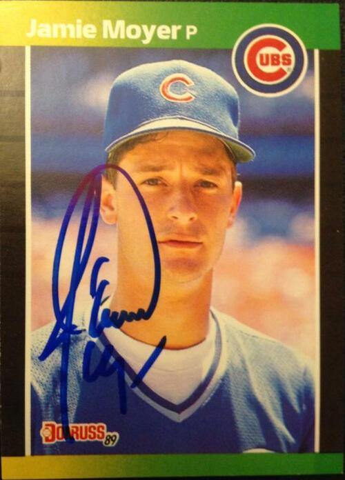 Jamie Moyer Signed 1989 Donruss Baseball Card - Chicago Cubs - PastPros