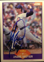 Jamie Moyer Signed 1989 Score Baseball Card - Chicago Cubs