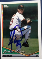 Jamie Moyer Signed 1994 Topps Baseball Card - Baltimore Orioles