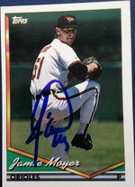 Jamie Moyer Signed 1994 Topps Baseball Card - Baltimore Orioles - PastPros