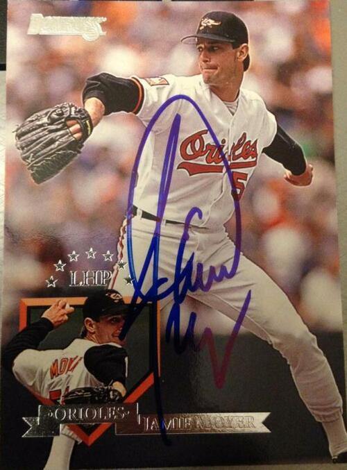 Jamie Moyer Signed 1995 Donruss Baseball Card - Baltimore Orioles - PastPros