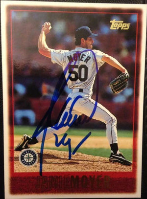 Jamie Moyer Signed 1997 Topps Baseball Card - Seattle Mariners